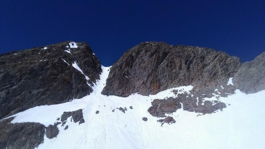 La Cime du Gelas et le Couloir Est (photo d'archives) La Cime du Gelas et le Couloir Est (photo d'archives)