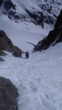 Progression dans le Couloir Est (photo d'archives) Progression dans le Couloir Est (photo d'archives)