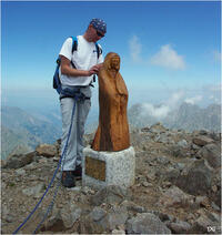 La Madone de la Cime du Gelas (phto d'archives) La Madone de la Cime du Gelas (phto d'archives)